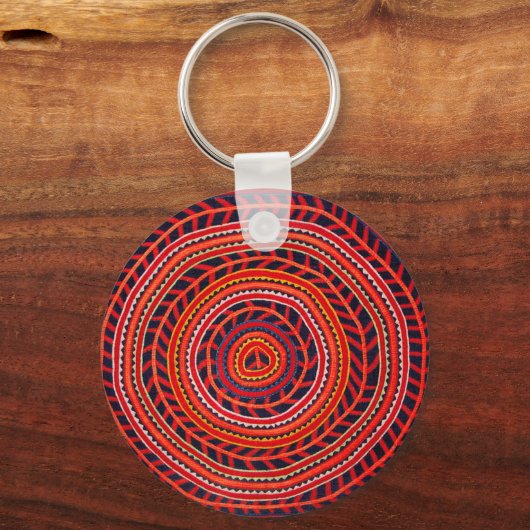 Kuna Tribal Universal Sun Sleutelhanger (Voorkant)