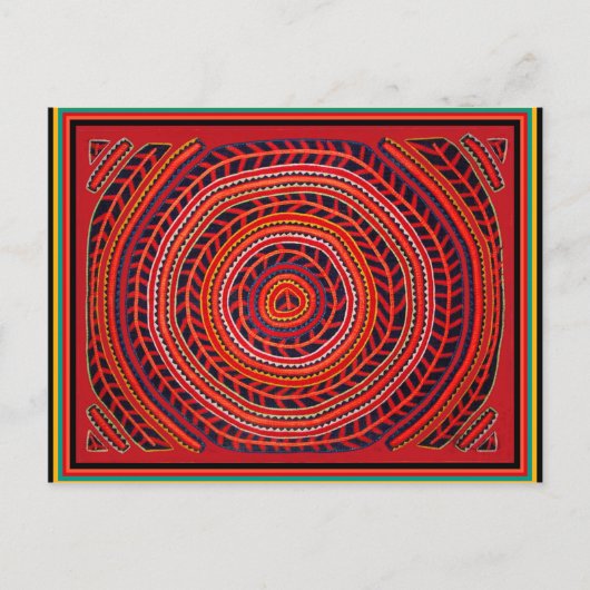 Kuna Tribale Universele Zon Briefkaart (Voorkant)