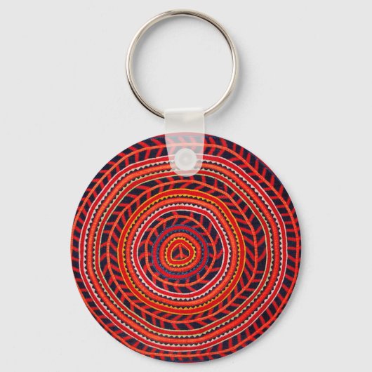 Kuna Tribale Universele Zon Sleutelhanger (Voorkant)
