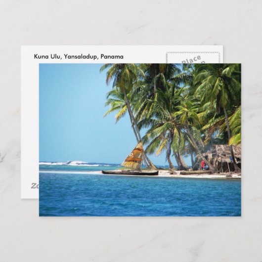 Kuna Ulu, Yansaladup, Panama Briefkaart (Voorkant / Achterkant)