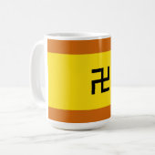 Kuna Yala etnische vlag panama Koffiemok (Voorkant links)