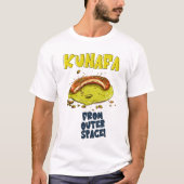 Kunafa van buitenruimte Grappige meme T-shirt (Voorkant)