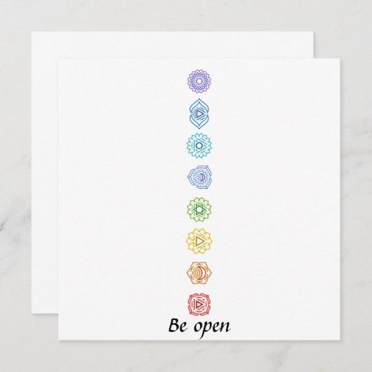 Kundalini Chakras open (Voorkant / Achterkant)