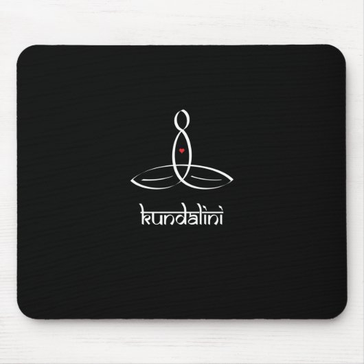 Kundalini - White Sanskrit style Muismat (Voorkant)