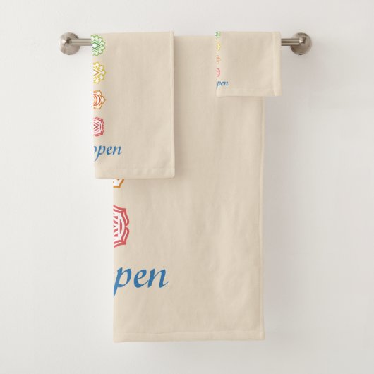 Kundalini Yoga Chakras is open Bad Handdoek (Insitu)