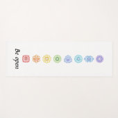 Kundalini Yoga Chakras is open Yogamat (Voorkant (horizontaal))