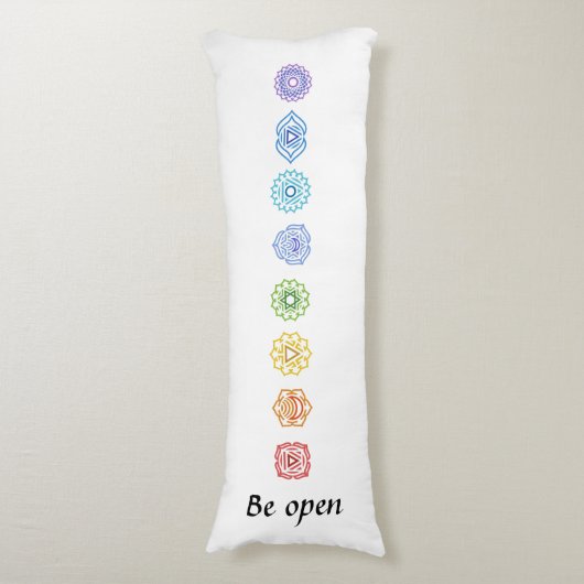 Kundalini Yoga Chakras Wees Open Lichaamskussen (Voorkant Verticaal)