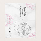 Kundekarte, Treuepass, Bonuskarten für Schönheit Visitekaartje (Buitenkant ongevouwen)