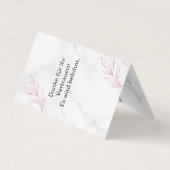 Kundekarte, Treuepass, Bonuskarten für Schönheit Visitekaartje (Achterkant)