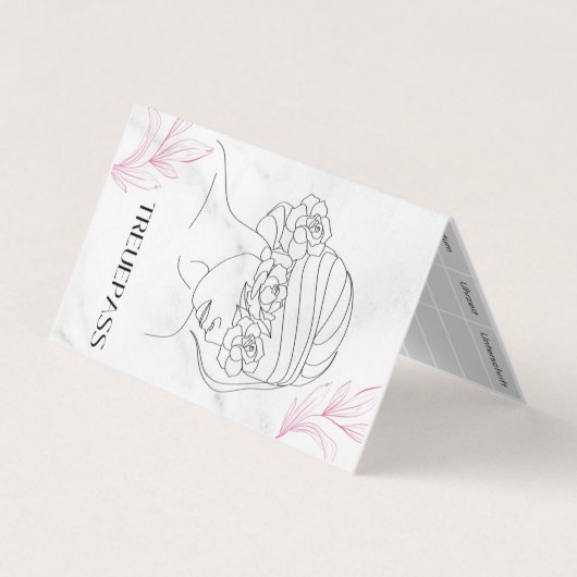 Kundekarte, Treuepass, Bonuskarten für Schönheit Visitekaartje (Voorkant)