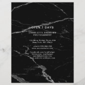 Kundenspezifisch Black Marble Foto Preisliste (Achterkant)