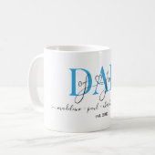 Kundenspezifisch Dad of four Kaffeetasse Koffiemok (Voorkant links)