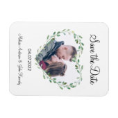 Kundenspezifisch Foto Herz Save the Date Magneet (Horizontaal)