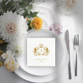 Kundenspezifisch Logo Monogramm Wappen Löwen Servet