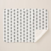 Kundenspezifische Logo-Geschäfte Sherpa Deken (Voorkant (horizontaal))