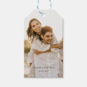 Kundenspezifische Photo Hochzeit  Geschenkanhänger Cadeaulabel (Voorkant)