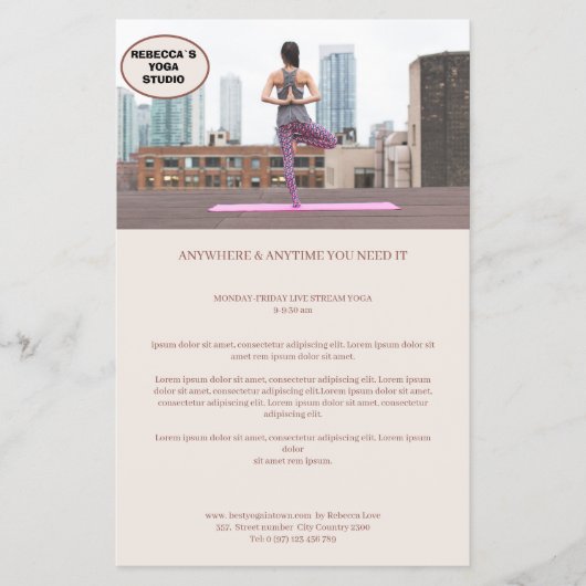 Kundenspezifischer Foto Flyer (Voorkant)