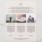 Kundenspezifischer Foto Preishear Flyer (Voorkant)