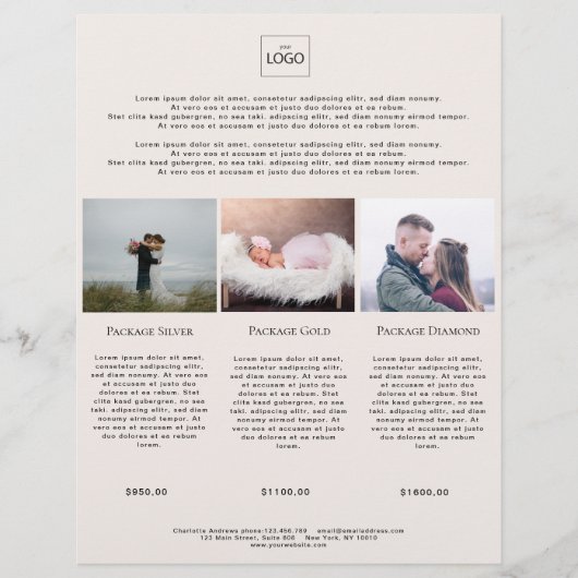 Kundenspezifischer Foto Preishear Flyer (Voorkant)