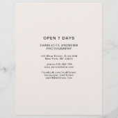 Kundenspezifischer Foto Preishear Flyer (Achterkant)