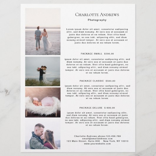 Kundenspezifischer Foto Preishear Flyer (Voorkant)