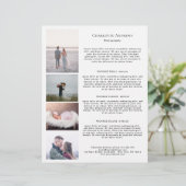 Kundenspezifischer Foto Preishear Flyer (Staand voorkant)