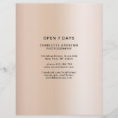 Kundenspezifischer Foto Preishear Flyer (Achterkant)