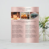 Kundenspezifischer Foto Preishear Salon Flyer (Staand voorkant)