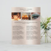 Kundenspezifischer Foto Preishear Salon Flyer (Staand voorkant)