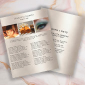 Kundenspezifischer Foto Preishear Salon Flyer