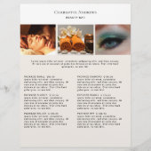 Kundenspezifischer Foto Preishear Salon Flyer (Voorkant)