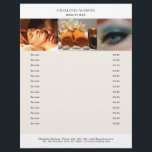 Kundenspezifischer Foto Preishear Salon Flyer<br><div class="desc">Kundenspezifischer Foto - Preishear - Flyer. Personalisiere dein Produkt in Minuten. Über "weiteres personalisieren" können Schriftart,  Schriftgröße,  Position und die Farbe geändert werden. Perfekt für Fotografen; Wellness,  Massage,  Beauty und alle anderen Serviceleistungen.</div>