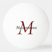 Kundenspezifischer Ping Pong mit Monogramm Pingpongbal (Voorkant)