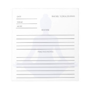 Kundenspezifischer Yoga Energie Wellness Notitieblok