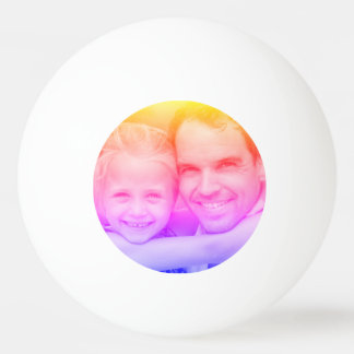 Kundenspezifisches Foto mit buntem  Filter Pingpongbal