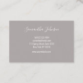 Kundenspezisch Anker mit Blumen Visitekaartje (Achterkant)