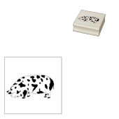 KuneKune Pig Rubberstempel (Gestempeld)