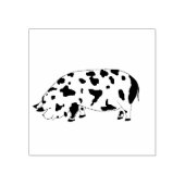 KuneKune Pig Rubberstempel (Afrduk)