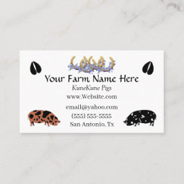 KuneKune Pig Visitekaartje