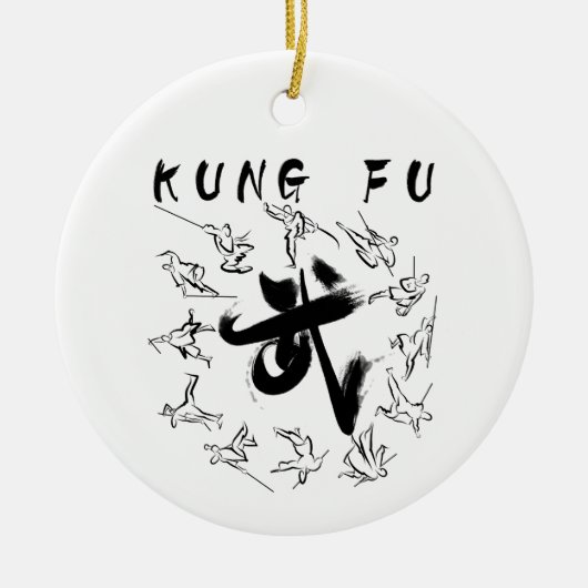 Kung Fu (功夫) Keramisch Ornament (Voorkant)