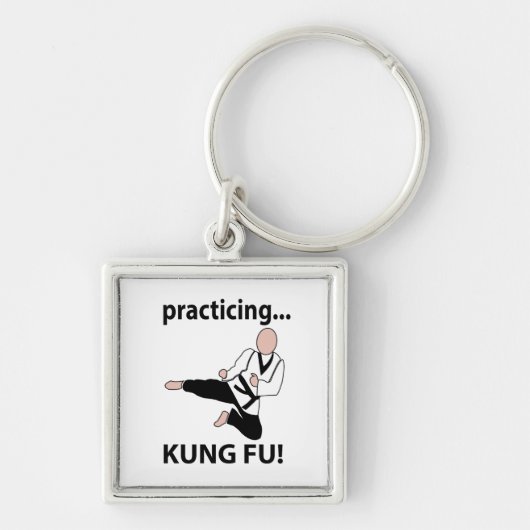 Kung Fu Beoefenaar Kung Fu Sleutelhanger (Voorkant)