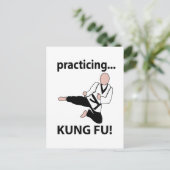 Kung Fu Black Belt Martial Arts Briefkaart (Staand voorkant)