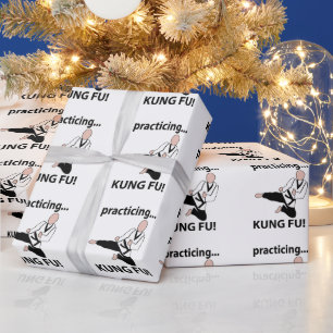 Kung Fu Black Belt Martial Arts Cadeaupapier