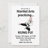 Kung Fu Black Belt Martial Arts Kaart (Voorkant)