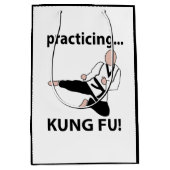 Kung Fu Black Belt Martial Arts Medium Cadeauzakje (Voorkant)