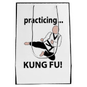 Kung Fu Black Belt Martial Arts Medium Cadeauzakje (Achterkant)