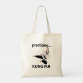 Kung Fu Black Belt Martial Arts Tote Bag (Achterkant)