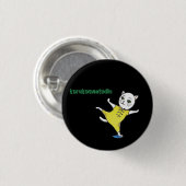 Kung Fu Cat botton Ronde Button 3,2 Cm (Voorkant /achterkant)