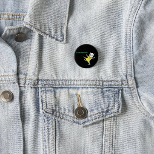 Kung Fu Cat botton Ronde Button 3,2 Cm