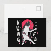 Kung Fu Cat Briefkaart (Voorkant / Achterkant)